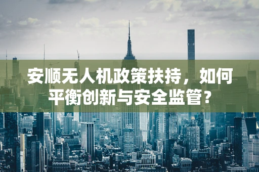 安顺无人机政策扶持，如何平衡创新与安全监管？