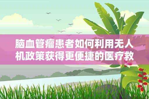 脑血管瘤患者如何利用无人机政策获得更便捷的医疗救助？