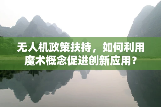 无人机政策扶持，如何利用魔术概念促进创新应用？