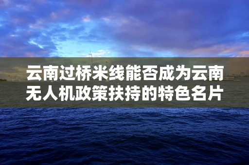 云南过桥米线能否成为云南无人机政策扶持的特色名片？