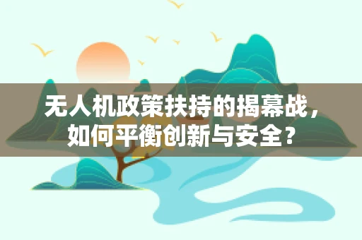 无人机政策扶持的揭幕战，如何平衡创新与安全？