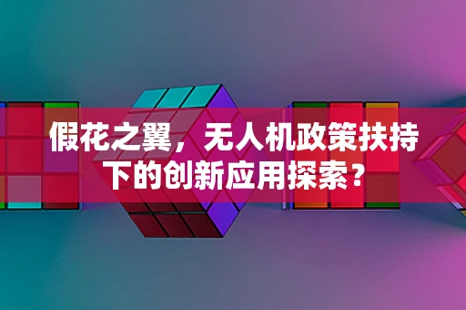 假花之翼，无人机政策扶持下的创新应用探索？