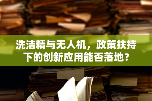 洗洁精与无人机，政策扶持下的创新应用能否落地？