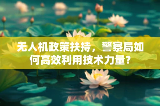 无人机政策扶持，警察局如何高效利用技术力量？