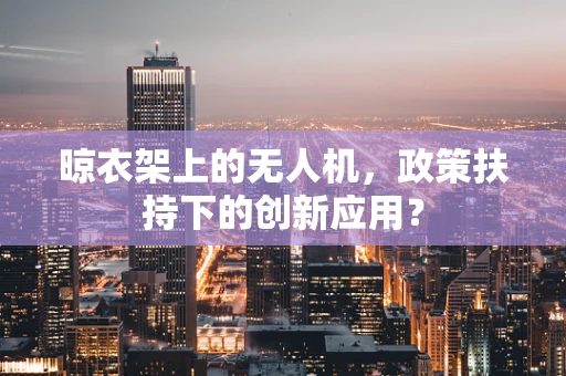 晾衣架上的无人机，政策扶持下的创新应用？