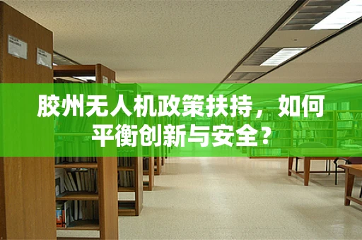 胶州无人机政策扶持，如何平衡创新与安全？