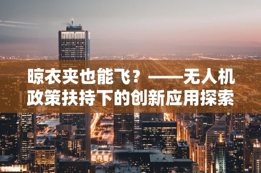 晾衣夹也能飞？——无人机政策扶持下的创新应用探索