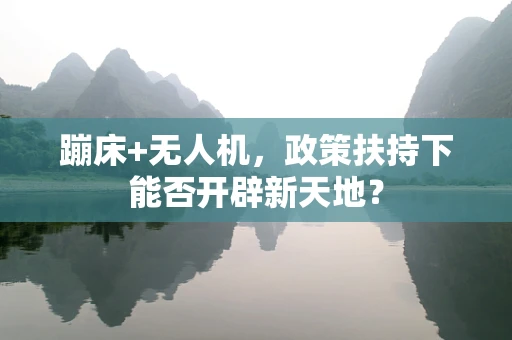 蹦床+无人机，政策扶持下能否开辟新天地？