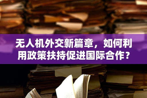 无人机外交新篇章，如何利用政策扶持促进国际合作？