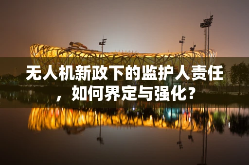 无人机新政下的监护人责任，如何界定与强化？