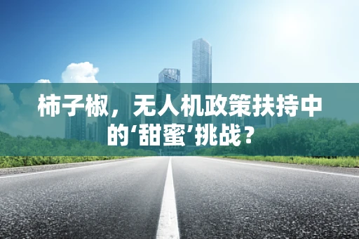 柿子椒，无人机政策扶持中的‘甜蜜’挑战？
