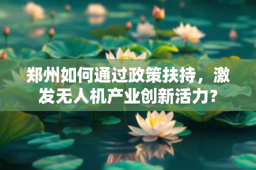 郑州如何通过政策扶持，激发无人机产业创新活力？