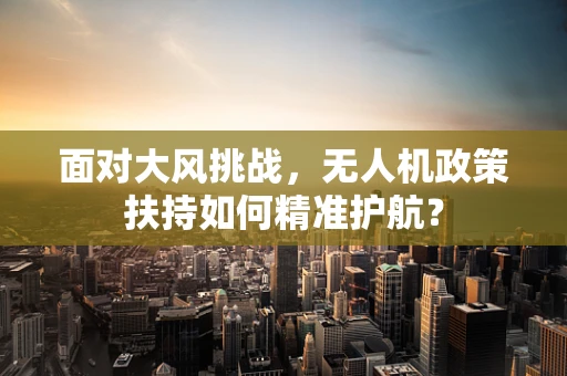 面对大风挑战，无人机政策扶持如何精准护航？