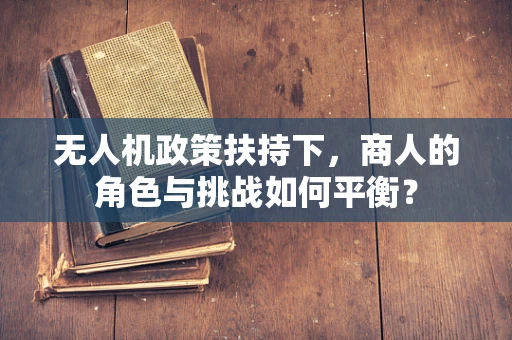 无人机政策扶持下，商人的角色与挑战如何平衡？