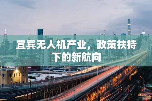 宜宾无人机产业，政策扶持下的新航向