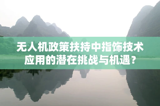 无人机政策扶持中指饰技术应用的潜在挑战与机遇？