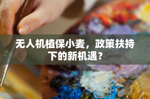 无人机植保小麦，政策扶持下的新机遇？