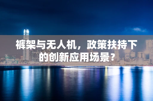 裤架与无人机，政策扶持下的创新应用场景？