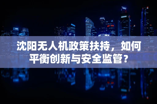 沈阳无人机政策扶持，如何平衡创新与安全监管？