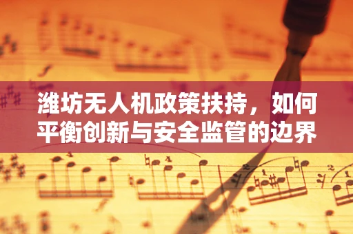 潍坊无人机政策扶持，如何平衡创新与安全监管的边界？