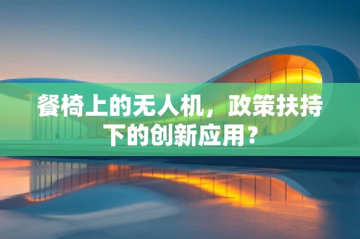 餐椅上的无人机，政策扶持下的创新应用？
