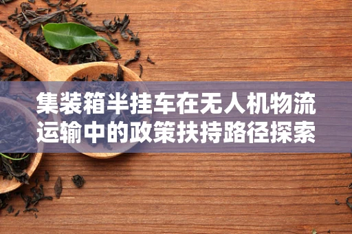 集装箱半挂车在无人机物流运输中的政策扶持路径探索