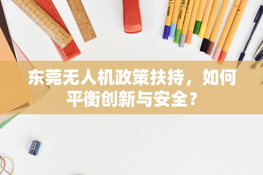东莞无人机政策扶持，如何平衡创新与安全？