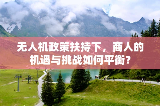 无人机政策扶持下，商人的机遇与挑战如何平衡？