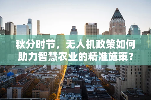 秋分时节，无人机政策如何助力智慧农业的精准施策？