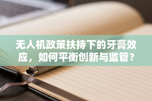 无人机政策扶持下的牙膏效应，如何平衡创新与监管？