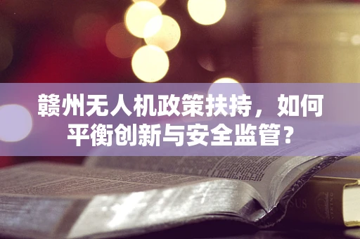 赣州无人机政策扶持，如何平衡创新与安全监管？