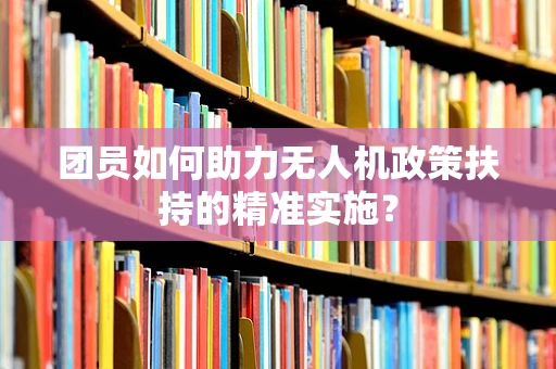 团员如何助力无人机政策扶持的精准实施？