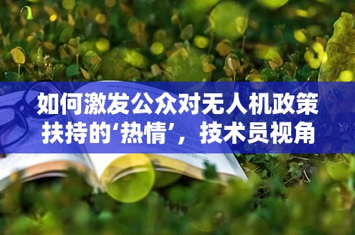 如何激发公众对无人机政策扶持的‘热情’，技术员视角的探索