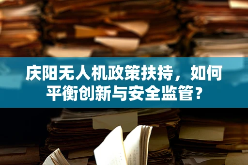 庆阳无人机政策扶持，如何平衡创新与安全监管？