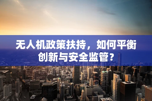 无人机政策扶持，如何平衡创新与安全监管？