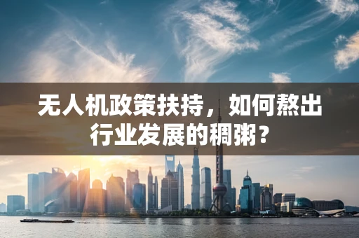 无人机政策扶持，如何熬出行业发展的稠粥？