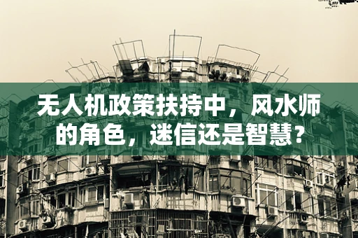 无人机政策扶持中，风水师的角色，迷信还是智慧？