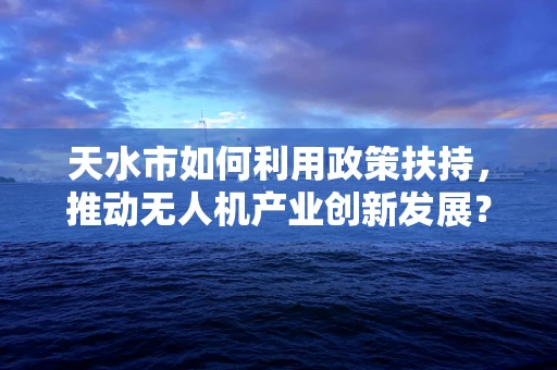 天水市如何利用政策扶持，推动无人机产业创新发展？