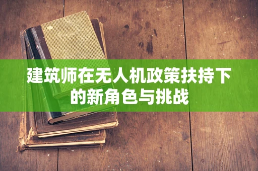 建筑师在无人机政策扶持下的新角色与挑战