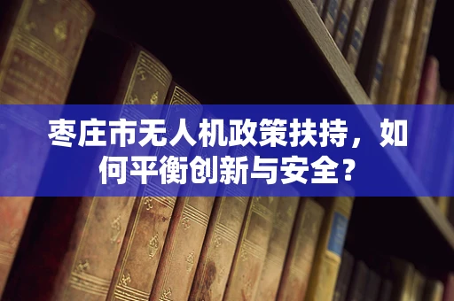 枣庄市无人机政策扶持，如何平衡创新与安全？