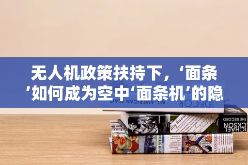 无人机政策扶持下，‘面条’如何成为空中‘面条机’的隐形推手？