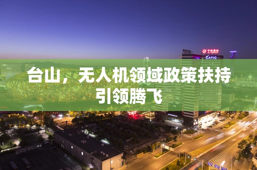 台山，无人机领域政策扶持引领腾飞