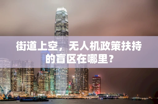 街道上空，无人机政策扶持的盲区在哪里？
