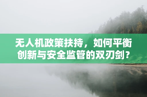 无人机政策扶持，如何平衡创新与安全监管的双刃剑？