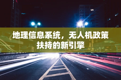 地理信息系统，无人机政策扶持的新引擎