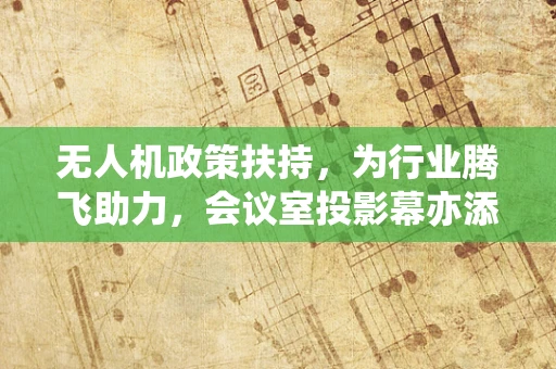 无人机政策扶持，为行业腾飞助力，会议室投影幕亦添彩