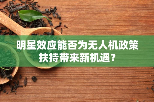 明星效应能否为无人机政策扶持带来新机遇？