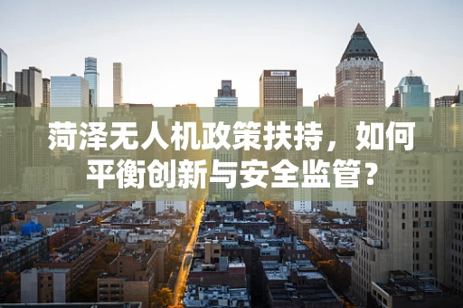菏泽无人机政策扶持，如何平衡创新与安全监管？