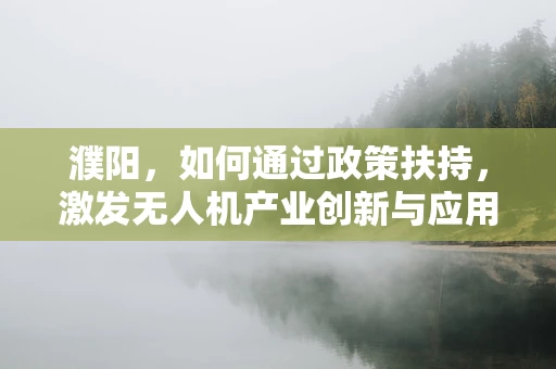 濮阳，如何通过政策扶持，激发无人机产业创新与应用的飞翔潜力？