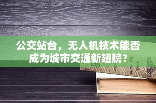 公交站台，无人机技术能否成为城市交通新翅膀？